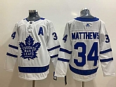 Maple Leafs 34 Auston Matthews White Adidas Jersey,baseball caps,new era cap wholesale,wholesale hats